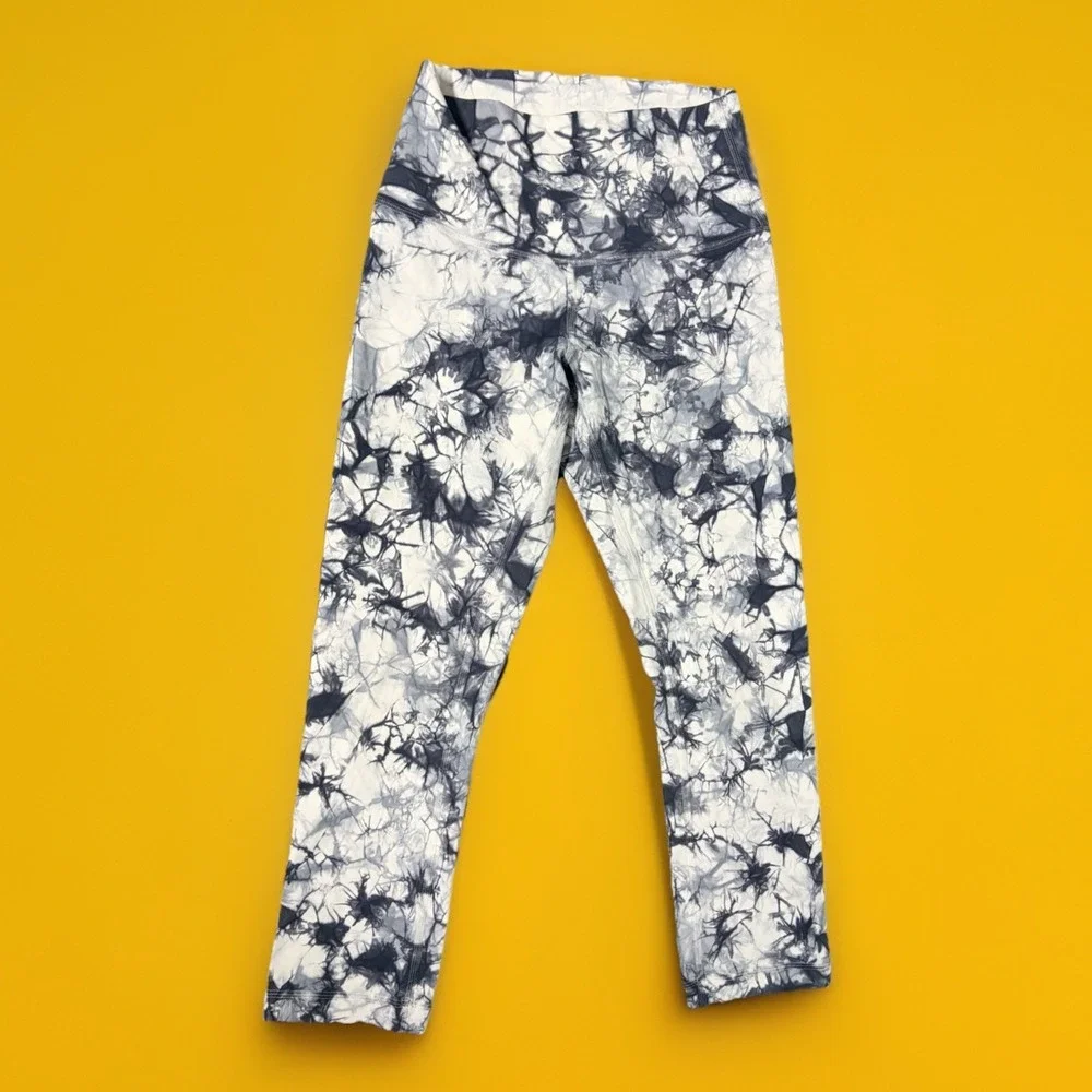 Lululemon Wunder Under Crop Hi-Rise Full-On Lux Pants Shibori 21